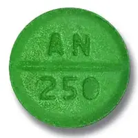 Chlorthalidone (Chlorthalidone [ klor-thal-i-done ])-AN 250-50 mg-Green-Round