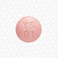 Clonidine (Clonidine (oral) [ kloe-ni-deen ])-YS 01-0.1 mg-Pink-Round