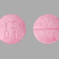 Clonidine (Clonidine (oral) [ kloe-ni-deen ])-YS 01-0.1 mg-Pink-Round