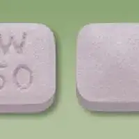 Desvenlafaxine (Desvenlafaxine [ des-ven-la-fax-een ])-W 50-50 mg-Pink-Four-sided