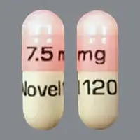 Temazepam (Temazepam [ te-maz-e-pam ])-7.5 mg Novel 120-7.5 mg-Pink & White-Capsule-shape