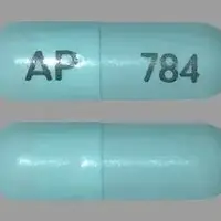 Terazosin (Terazosin [ ter-ay-zo-sin ])-AP784-10 mg-Blue-Capsule-shape