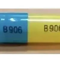 Tetracycline (Tetracycline [ tet-tra-sye-kleen ])-B906 B906-250 mg-Blue & Yellow-Capsule-shape