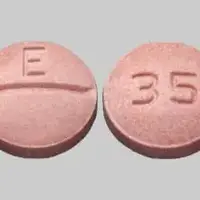 Trandolapril (Trandolapril [ tran-doe-la-pril ])-E 35-1 mg-Pink-Round