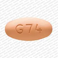 Verapamil (Verapamil (oral/injection) [ ver-ap-a-mil ])-G74-240 mg-Brown-Oval