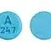 Acetaminophen, butalbital, and caffeine (Acetaminophen, butalbital, and caffeine [ a-seet-a-min-oh-fen, bue-tal-bi-tal, and-kaf-een ])-A 247-325 mg / 50 mg / 40 mg-Blue-Round