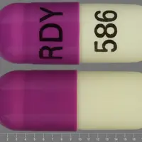 Amlodipine and benazepril (Amlodipine and benazepril [ am-loe-di-peen-and-ben-ay-ze-pril ])-RDY 586-10 mg / 40 mg-Purple / White-Capsule-shape