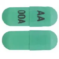 Chlordiazepoxide and clidinium (Chlordiazepoxide and clidinium [ klor-dye-az-e-pox-ide-and-kli-di-nee-um ])-AA 00A-5 mg / 2.5 mg-Green-Capsule-shape