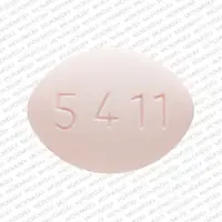 Fluconazole (Fluconazole (oral/injection) [ floo-koe-na-zole ])-Logo 100 5411-100 mg-Pink-Oval