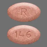 Fluconazole (Fluconazole (oral/injection) [ floo-koe-na-zole ])-R 146-200 mg-Peach-Oval