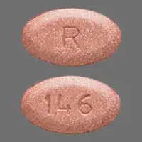 Fluconazole (Fluconazole (oral/injection) [ floo-koe-na-zole ])-R 146-200 mg-Peach-Oval