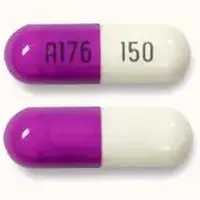 Fluvoxamine (Fluvoxamine [ floo-vox-a-meen ])-A176 150-150 mg-Purple / White-Capsule-shape