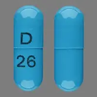 Hydrochlorothiazide (Hydrochlorothiazide [ hye-dro-klor-o-thy-a-zide ])-D 26-12.5 mg-Blue-Capsule-shape