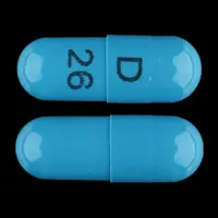 Hydrochlorothiazide (Hydrochlorothiazide [ hye-dro-klor-o-thy-a-zide ])-D 26-12.5 mg-Blue-Capsule-shape