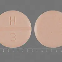 Hydrochlorothiazide (Hydrochlorothiazide [ hye-dro-klor-o-thy-a-zide ])-H 3-50 mg-Peach-Round