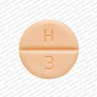 Hydrochlorothiazide (Hydrochlorothiazide [ hye-dro-klor-o-thy-a-zide ])-H 3-50 mg-Peach-Round