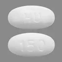 Irbesartan (Irbesartan [ ir-be-sar-tan ])-HU 150-150 mg-White-Oval