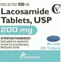 Lacosamide (monograph) (Vimpat)-A926-200 mg-Blue-Oval