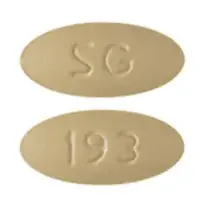 Lacosamide (monograph) (Vimpat)-SG 193-100 mg-Yellow-Oval