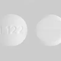 Lamotrigine (Lamotrigine [ la-moe-tri-jeen ])-L122-100 mg-White-Round