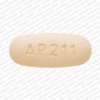 Methocarbamol (Methocarbamol (oral/injection) [ meth-oh-kar-ba-mal ])-AP211-750 mg-Yellow-Capsule-shape