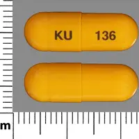 Good sense omeprazole (Omeprazole [ oh-mep-ra-zol ])-KU 136-40 mg-Yellow-Capsule-shape