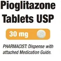 Pioglitazone (Pioglitazone (oral) [ pye-o-glit-a-zone ])-A2 30-30 mg-White-Round