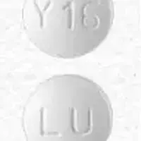 Quetiapine (Quetiapine [ kwe-tye-a-peen ])-LU Y16-50 mg-White-Round