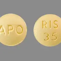 Risedronate (Risedronate [ ris-ed-roe-nate ])-APO RIS 35-35 mg-Orange-Round