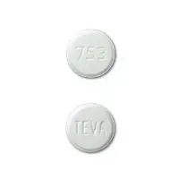 Atenolol (Atenolol [ a-ten-oh-lol ])-TEVA 753-100 mg-White-Round