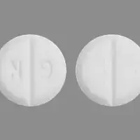 Benztropine (Benztropine (oral/injection) [ benz-troe-peen ])-N 9-0.5 mg-White-Round