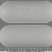 Carbamazepine (Carbamazepine (oral) [ kar-ba-maz-e-peen ])-T29-400 mg-White-Capsule-shape