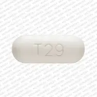 Carbamazepine (Carbamazepine (oral) [ kar-ba-maz-e-peen ])-T29-400 mg-White-Capsule-shape
