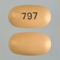 Divalproex sodium (Divalproex sodium [ dye-val-pro-ex ])-797-250 mg-Orange-Oval