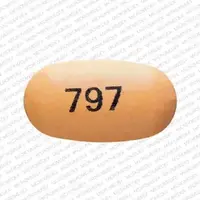Divalproex sodium (Divalproex sodium [ dye-val-pro-ex ])-797-250 mg-Orange-Oval