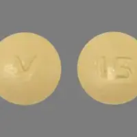 Donepezil (Donepezil (oral) [ doe-nep-e-zil ])-V 15-10 mg-Yellow-Round