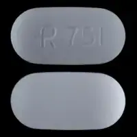 Glyburide and metformin (Glyburide and metformin [ glye-bure-ide-and-met-for-min ])-R 751-1.25 mg / 250 mg-White-Capsule-shape