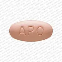 Mirtazapine (Mirtazapine [ mir-taz-a-peen ])-APO MI 30-30 mg-Pink-Oval