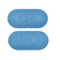 Valacyclovir (Valacyclovir [ val-a-sye-kloe-veer ])-CIPLA 154-1 g-Blue-Capsule-shape