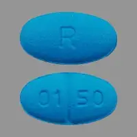 Fluoxetine (Fluoxetine [ floo-ox-e-teen ])-R 01 50-10 mg-Blue-Oval