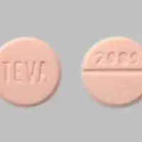 Hydrochlorothiazide (Hydrochlorothiazide [ hye-dro-klor-o-thy-a-zide ])-TEVA 2089-50 mg-Orange-Round