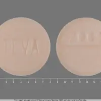 Hydrochlorothiazide (Hydrochlorothiazide [ hye-dro-klor-o-thy-a-zide ])-TEVA 2089-50 mg-Orange-Round