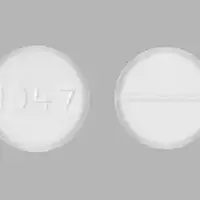 Lamotrigine (Lamotrigine [ la-moe-tri-jeen ])-1047-100 mg-White-Round