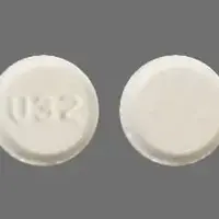 Lorazepam (injection) (Lorazepam (injection) [ lor-a-ze-pam ])-U32-0.5 mg-White-Round