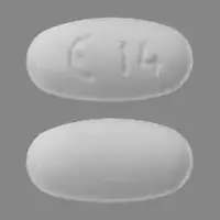 Meclizine (Meclizine [ mek-li-zeen ])-E 14-25 mg-White-Oval