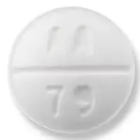 Nadolol (Nadolol [ na-doe-lol ])-AA 79-40 mg-White-Round