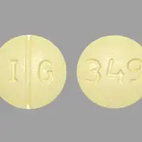 Nadolol (Nadolol [ na-doe-lol ])-I G 349-80 mg-Yellow-Round