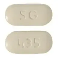 Naprelan 500 (Naproxen [ na-prox-en ])-SG 435-375 mg-Yellow-Capsule-shape