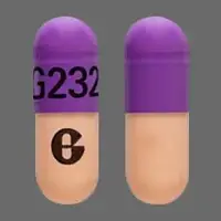 Good sense omeprazole (Omeprazole [ oh-mep-ra-zol ])-G232 G-40 mg-Orange / Purple-Capsule-shape