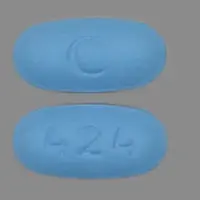 Paroxetine (Paroxetine [ pa-rox-a-teen ])-C 424-30 mg-Blue-Oval